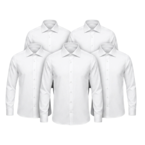 5 skjorter (vask & håndpres)